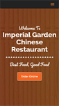 Mobile Screenshot of imperialgardenchinese.com